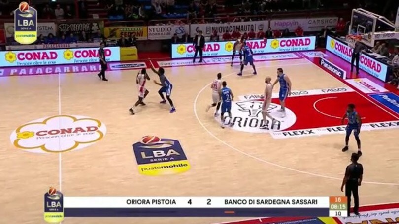 Oriora Pistoia-Banco di Sardegna Sassari 82-90