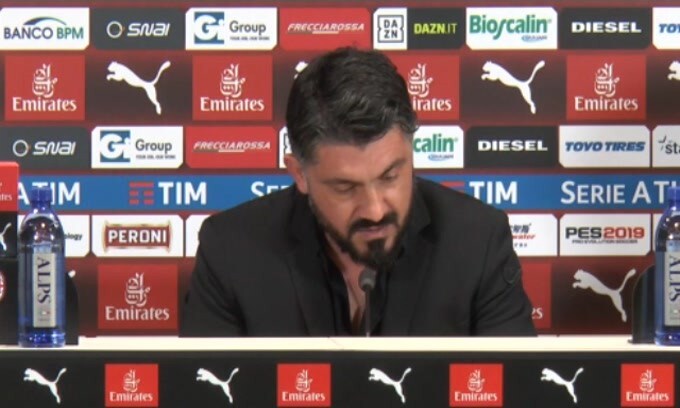 Gattuso: "Sbagliato l'atteggiamento"