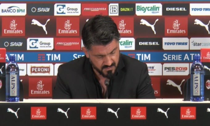 Gattuso: "Deluso da quello che ho visto in panchina"