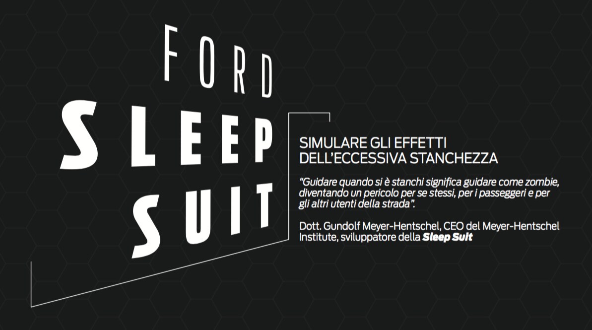 Ford Sleep Suit, alla guida solo in sicurezza: FOTO