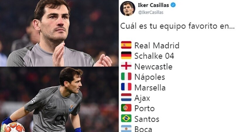 Casillas, il Napoli è la sua squadra preferita in Italia