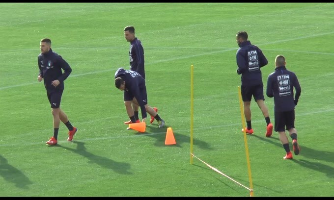 Italia, azzurri al lavoro a Coverciano