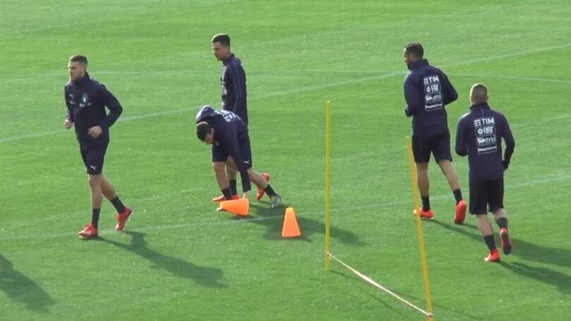 Italia, azzurri al lavoro a Coverciano