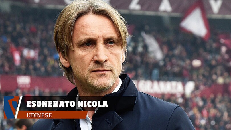 Udinese, esonerato a sorpresa Nicola