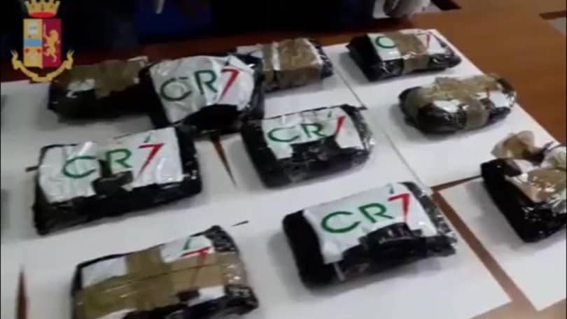 "CR7" etichetta su alcuni kg di cocaina