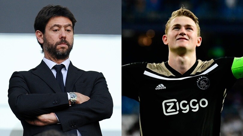 Agnelli in Olanda, doppia missione: De Ligt + Champions