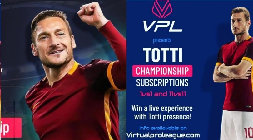 VirtualProLeague (VPL) lancia la 1ª edizione del “Totti Championship”