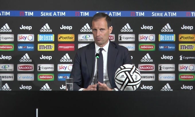 Allegri su Dybala: "Ha preso un colpo al polpaccio in Nazionale"