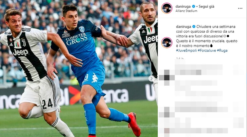 Empoli ko, le reazioni social dei giocatori della Juve