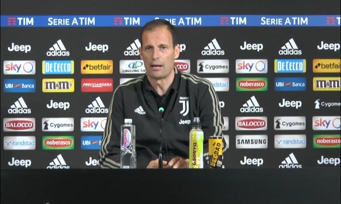 Allegri: "Cr7 sta meglio, speriamo di recuperarlo"