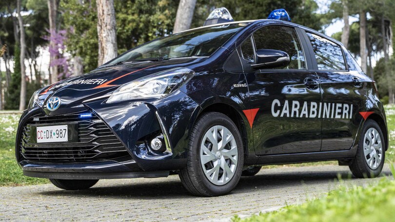 Toyota, 250 Yaris Hybrid all'Arma dei Carabinieri