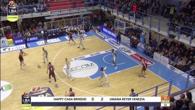 Happy Casa Brindisi-Umana Reyer Venezia 71-65