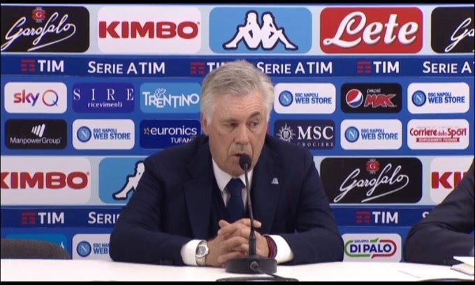 Ancelotti: "Serve un Napoli diverso con l'Arsenal"