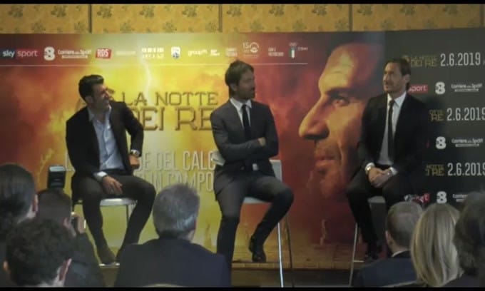 La Notte dei Re: "Totti e Figo fra gag e curiosità"