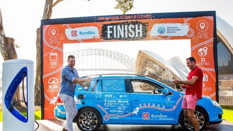 Da Amsterdam a Sydney, giro del mondo con una Volkswagen elettrica