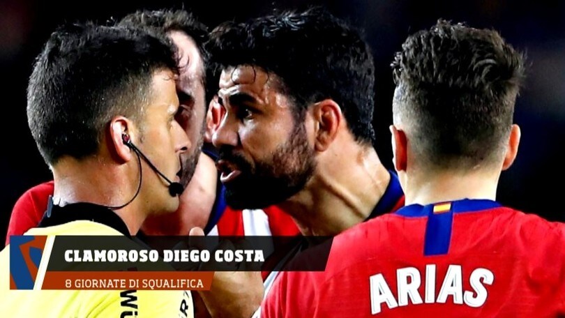 Clamoroso Diego Costa: 8 giornate di squalifica