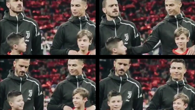 Cristiano Ronaldo, numeri pazzeschi e un'impresa: far sorridere il bimbo