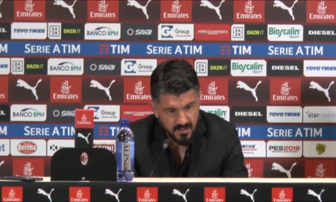 Gattuso: "Maglia di Acerbi? Bisogna chiedere scusa"