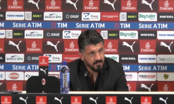 Gattuso: "Tare? Le sue parole sono eccessive"