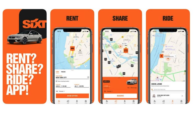 SIXT, nasce l'app dedicata ai clienti