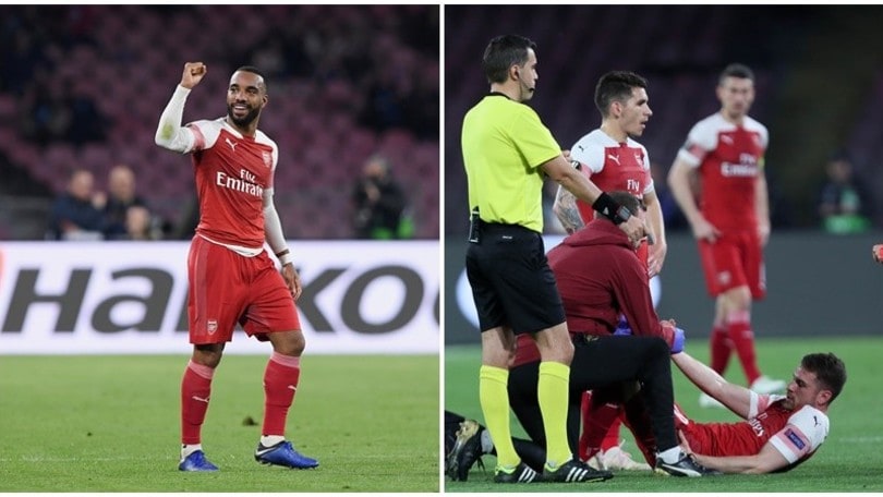Lacazette elimina il Napoli. Juventus in ansia per Ramsey