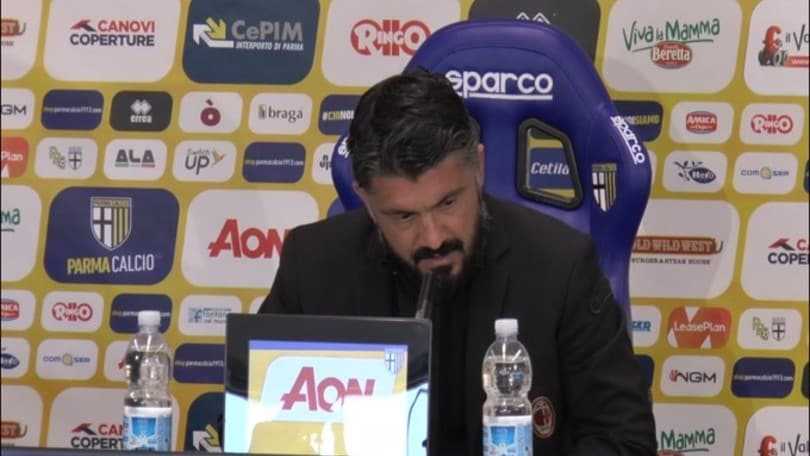 Gattuso: "Ho visto poca veemenza e poca voglia di rincorrere"