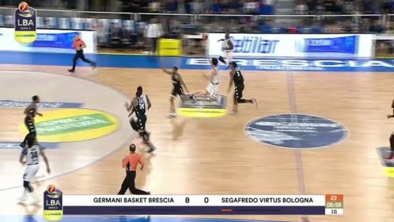 Germani Basket Brescia-Segafredo Virtus Bologna 77-75