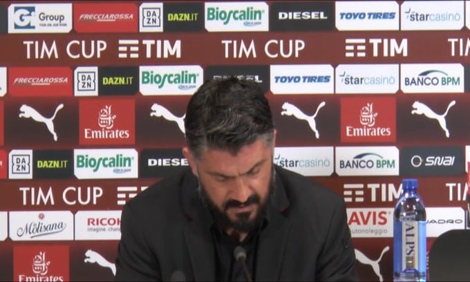 Gattuso: "Rimango preoccupato e perplesso"