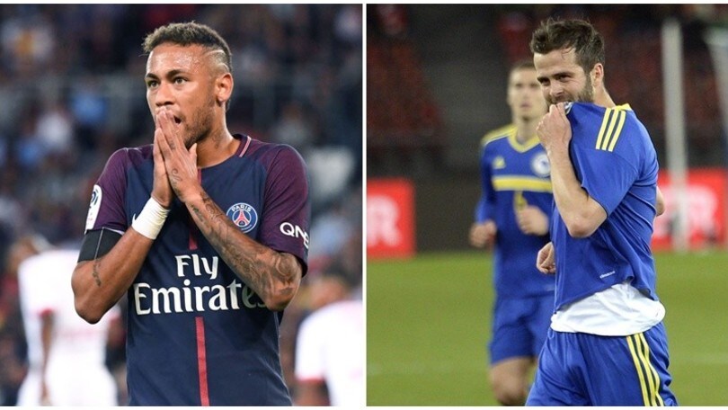 Champions, tre turni a Neymar. Pjanic salta Italia-Bosnia