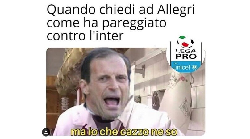 Inter-Juve, i social scatenati: «Non vincente mai»