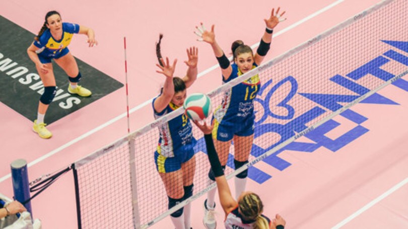 Volley: A2 Femminile, in Gara 1 di Semifinale Trento domina su Caserta