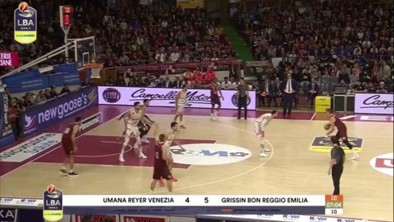 Umana Reyer Venezia-Grissin Bon Reggio Emilia 76-71