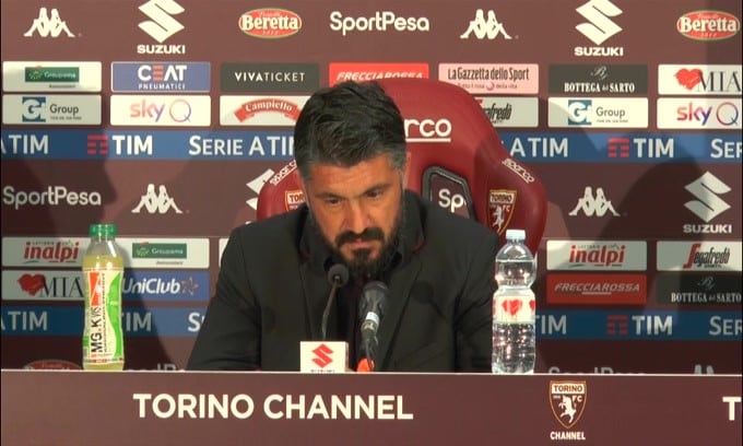 Gattuso: "A rischio esonero? Chiedetelo alla società"