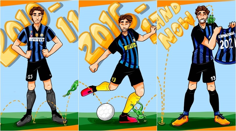 Ranocchia rinnova con l'Inter: i "fumetti" celebrano i nove anni insieme