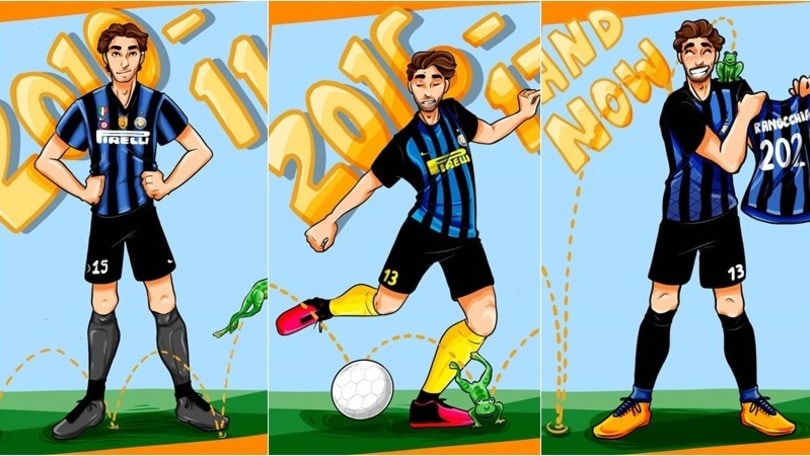 Ranocchia rinnova con l'Inter: i "fumetti" celebrano i nove anni insieme