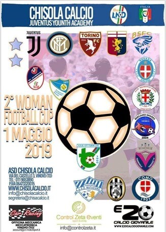Mercoledì 1 maggio la seconda edizione del torneo Woman Football Cup