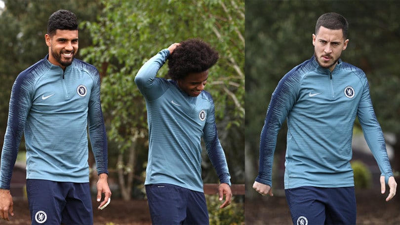 Chelsea: Hazard è carico, Emerson Palmieri e Willian se la ridono!