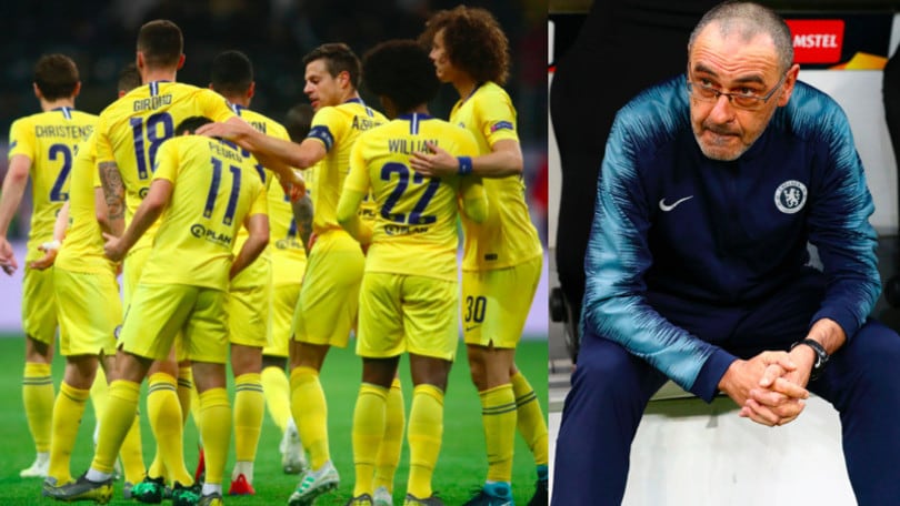 Il Chelsea pareggia a Francoforte: la reazione di Sarri in panchina