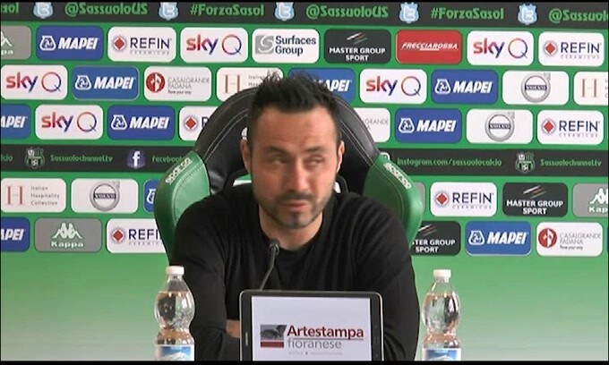 De Zerbi: "Vogliamo la parte sinistra della classifica"