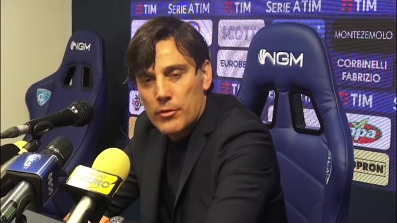 Montella: "Prestazione buona, deludente il risultato"