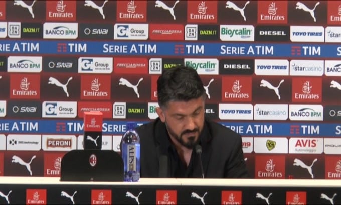 Gattuso: "Nelle difficoltà vado a nozze"