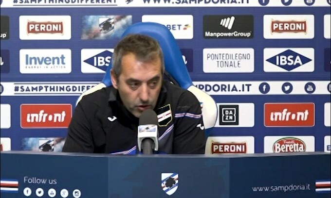 Giampaolo: "Squadra seria e motivata. Vogliamo migliorare"