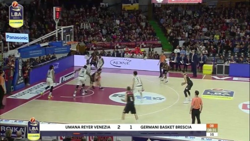 Umana Reyer Venezia - Germani Basket Brescia 86-70