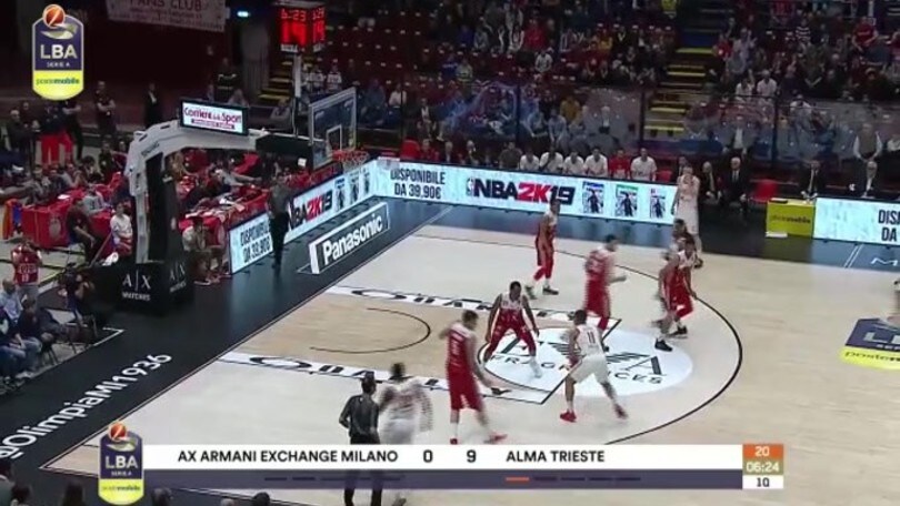 A|X Armani Exchange Milano - Alma Trieste 93-88