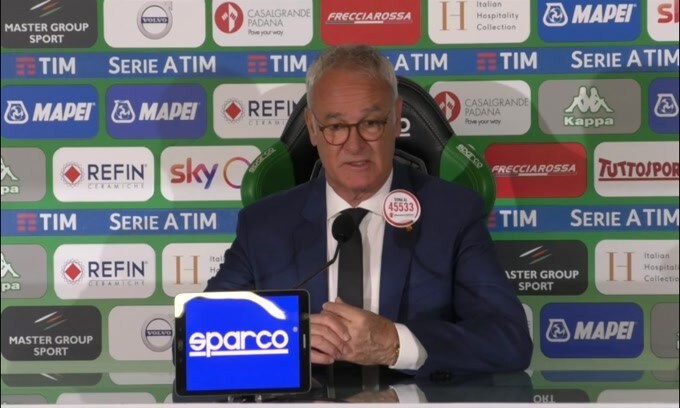 Ranieri: "Questa sera è mancata la fortuna"