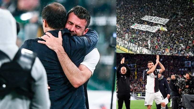 Barzagli commosso per l’ultima partita all'Allianz Stadium