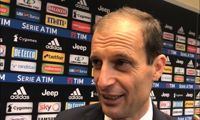 Allegri: "Mio voto? Più alto di quelli che prendevo a scuola"