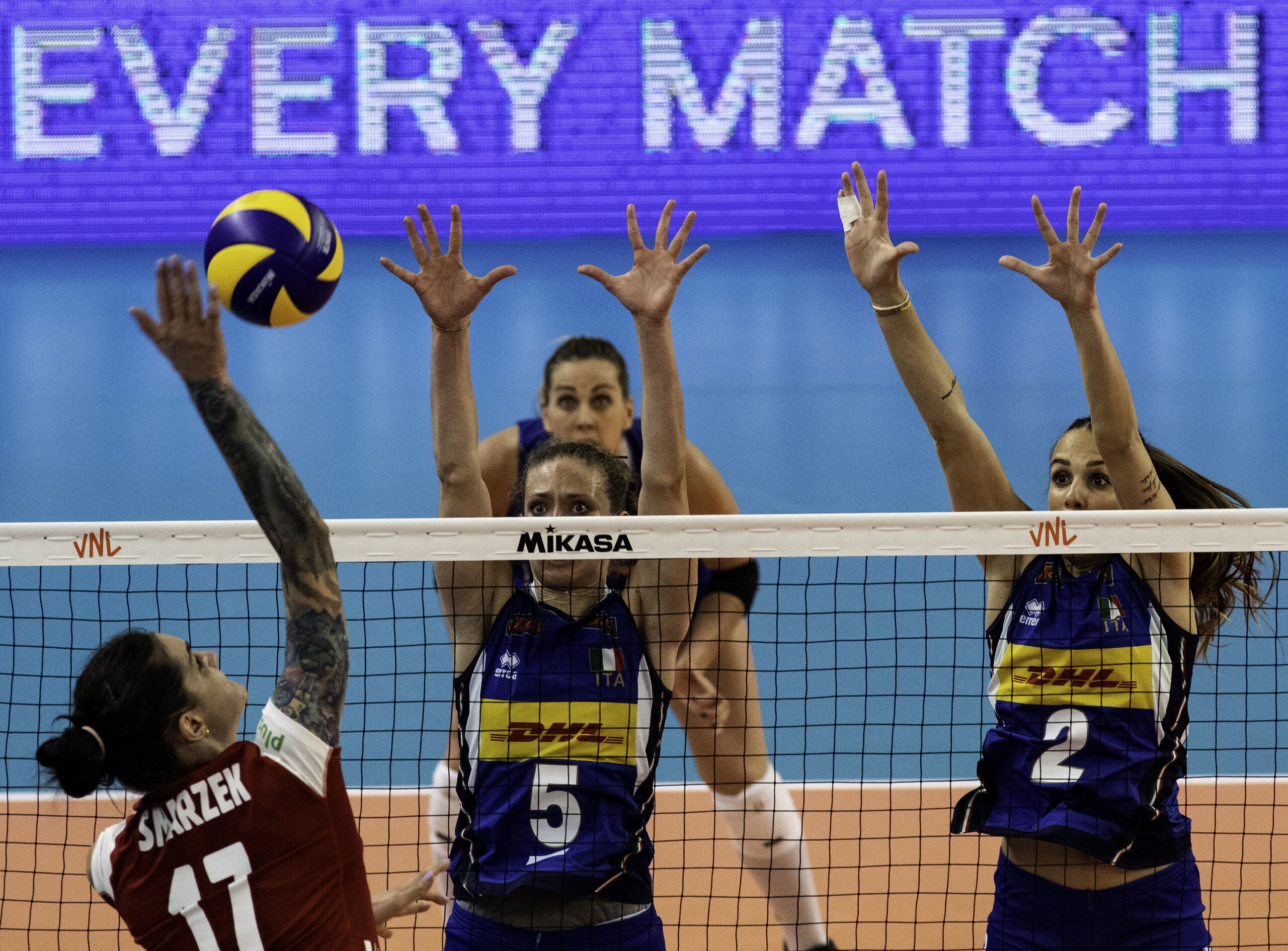L'Italia nell'esordio in VNL supera la Polonia