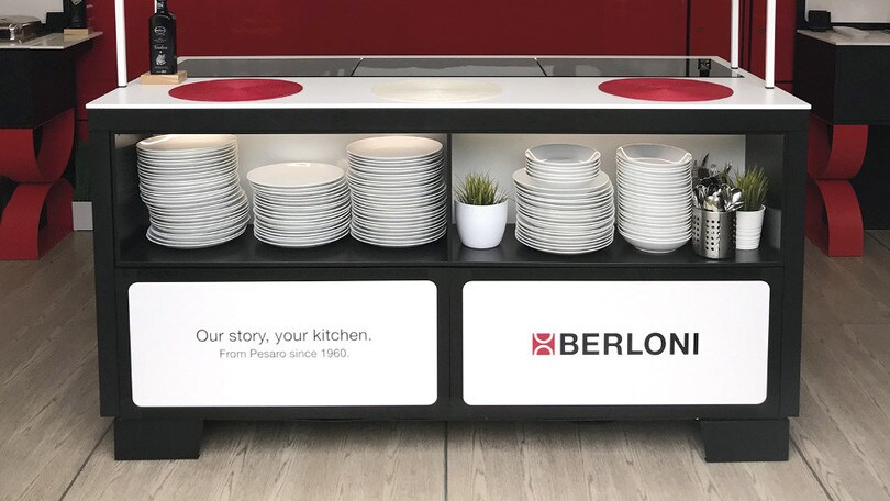Nei paddock della MotoGp un kitchen point Berloni insieme a Severino & Son Hospitality