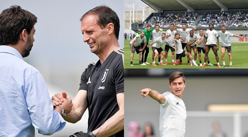 Juve, quanti sorrisi in allenamento